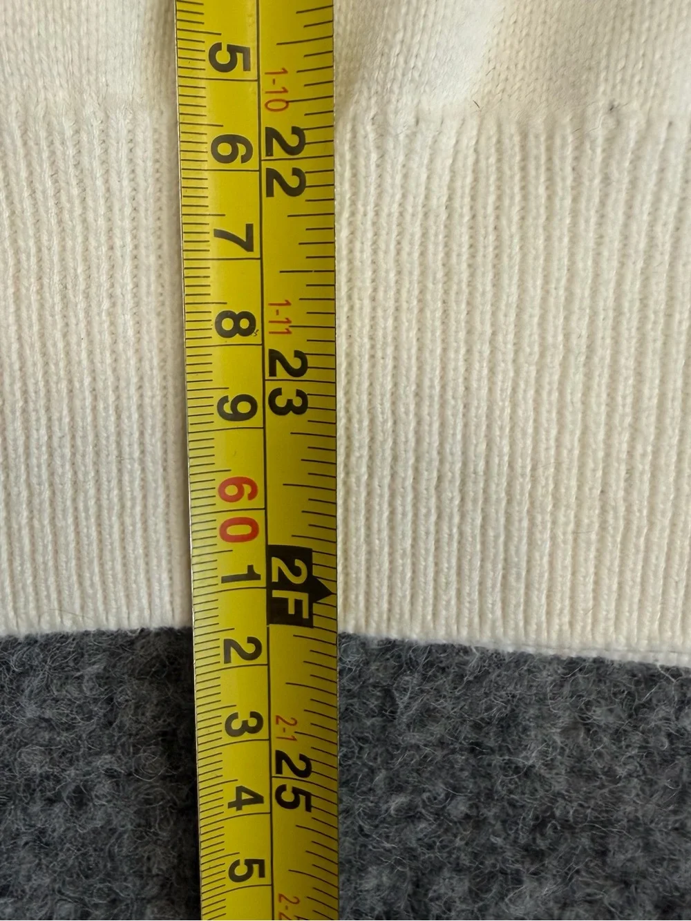Express Men's White V-Neck Sweater with Small Lion Crest
